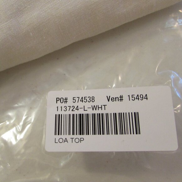 Sundance White 100% Linen 'Loa' Top Large NWT - Picture 5 of 16